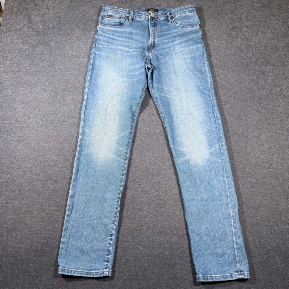 Polo Ralph Lauren Hampton Straight Jeans Mens 30x32 Blue Denim Stretch Pants